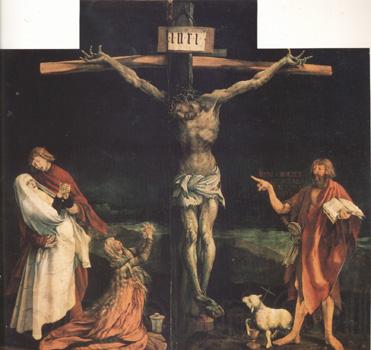 Matthias  Grunewald The Crucifixion (nn03) Spain oil painting art